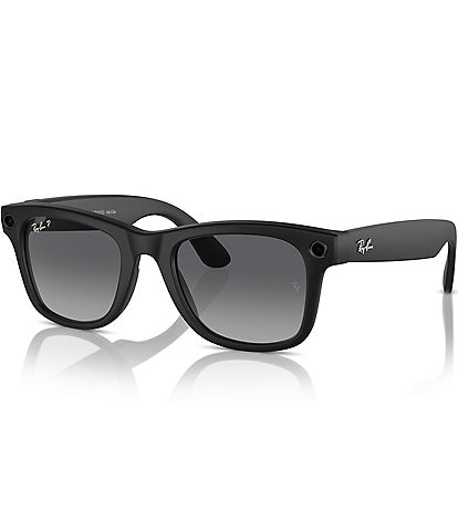Ray-Ban Unisex Ray-Ban Meta Smart Glasses Wayfarer Large 53mm Polarized Sunglasses