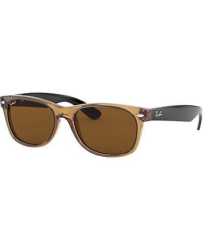 Ray-Ban Unisex New Wayfarer 55mm Polarized Square Sunglasses