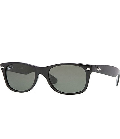 Ray-Ban Unisex New Wayfarer Black Polarized Sunglasses