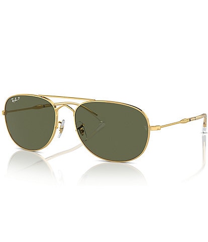 Ray-Ban Polarized Metal UV Protection Aviator Sunglasses, Dillard's