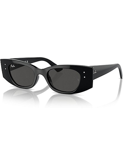 Ray-Ban Unisex RB4427 Kat 49mm Rectangle Sunglasses