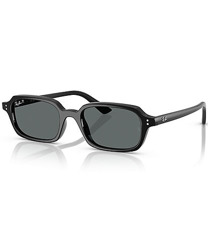 Ray-Ban Unisex RB4455 Zuri 52mm Polarized Rectangle Sunglasses
