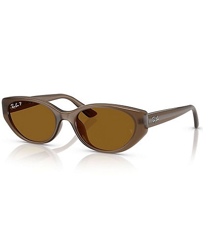 Ray-Ban Unisex RB4457D 55mm Polarized Rectangle Sunglasses