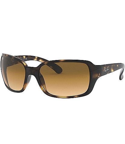 Ray-Ban Women's 0RB4068 60mm Havana Square Wrap Sunglasses