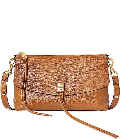 Rebecca minkoff crossbody brown crocodile 3 outlets zipper purse $268