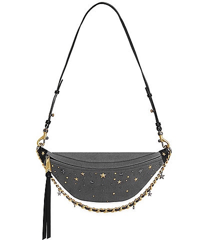 REBECCA MINKOFF Denim Chelsea Stars Sling Crossbody Bag