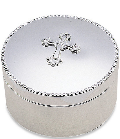 Reed & Barton Abbey Cross Silver-Plated Keepsake Box