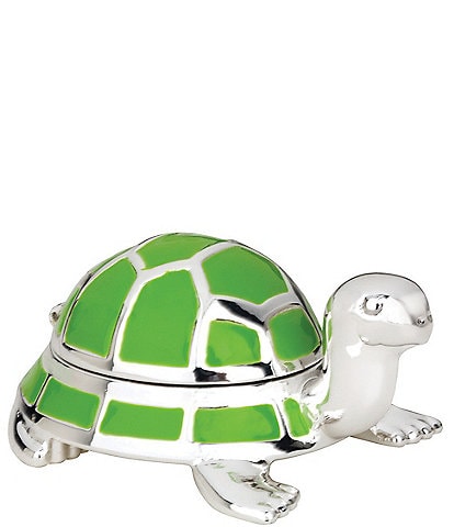 Reed & Barton Jungle Parade Silver-Plated Turtle Tooth Fairy Box