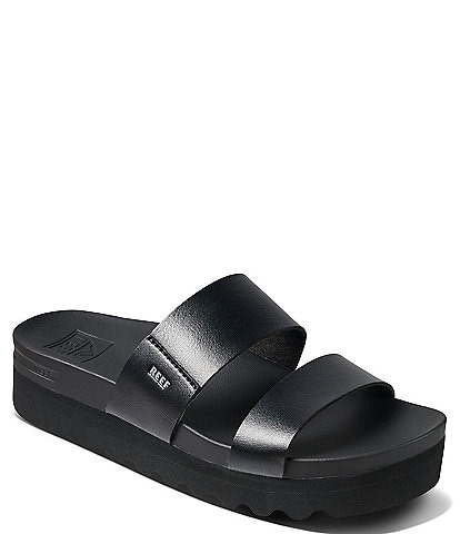 Reef Women's Cushion Bounce Vista Hi Two-Banded Platform Slides