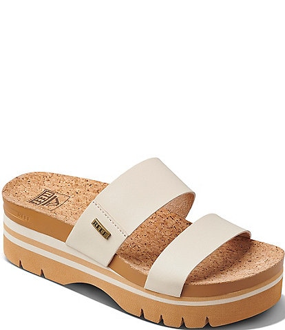 Reef Women's Cushion Vista Higher Platform Slide Sandals