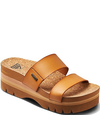 Reef Women's Cushion Vista Higher Platform Slide Sandals