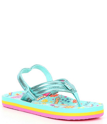 Reef Girls' Little Ahi Love Rainbow Flip-Flops (Infant)