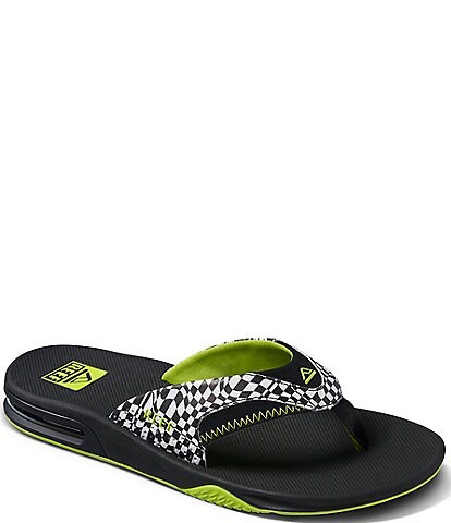 Reef Men's Fanning Checker Print Bottle Opener Flip Flops
