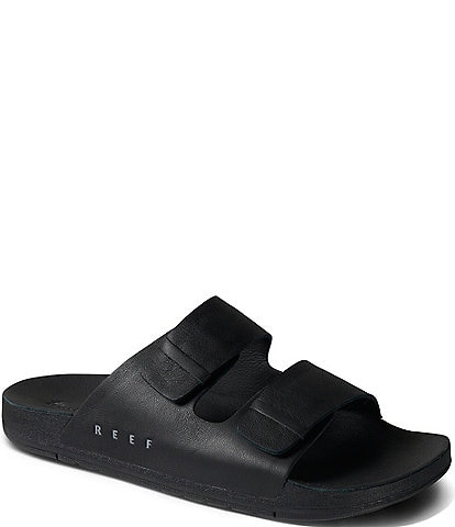 Reef Men's Ojai Two Bar Leather Slide Sandals