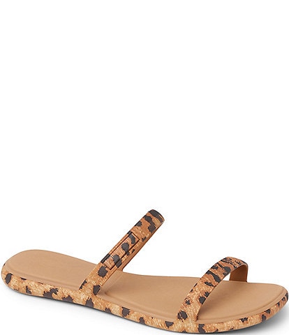Reef Water Willow Marina Waterproof Leopard EVA Flat Slide Sandals