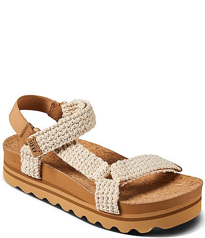Reef Women's Cushion Rem Hi Crochet Platform Sandals