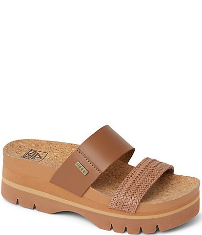 Reef Women's Cushion Vista Higher Platform Slide Sandals