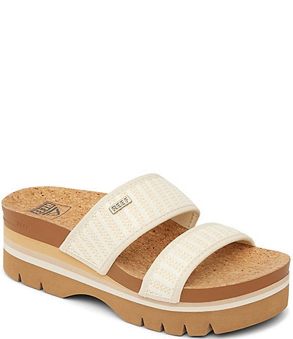 Reef Women's Cushion Vista Higher Platform Slide Sandals