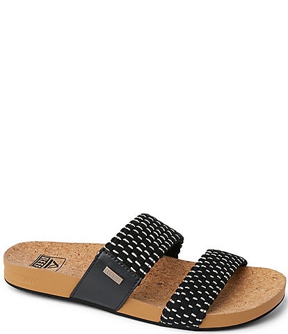Reef Women's Cushion Vista Woven Slide Sandals