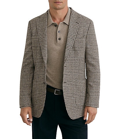 Reiss Classic Fit Wool Blend Houndstooth Blazer