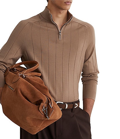 Reiss Findlay Merino Wool Half Zip Pullover