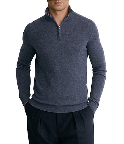 Reiss Royal Cashmere Half-Zip Pullover