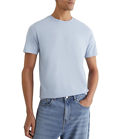 Reiss Slim Fit Bless Solid Short Sleeve T-Shirt