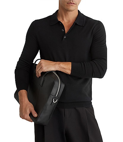 Reiss Trafford Long Sleeve Polo Shirt