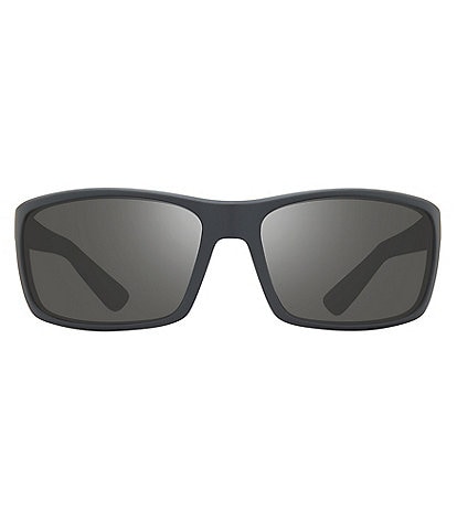Revo Rebel Rectangular Polarized 64mm Sunglasses