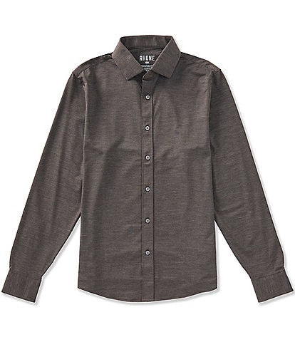 RHONE Commuter Performance Stretch Long Sleeve Woven Shirt
