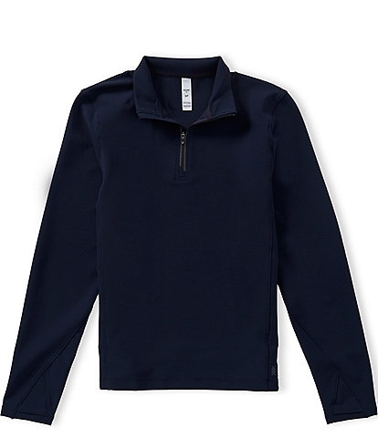 RHONE Covert Rib Quarter Zip Pullover