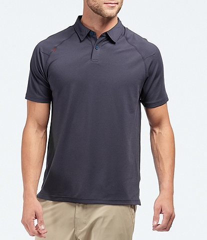 RHONE Delta Pique Short-Sleeve UV Protection Polo Shirt