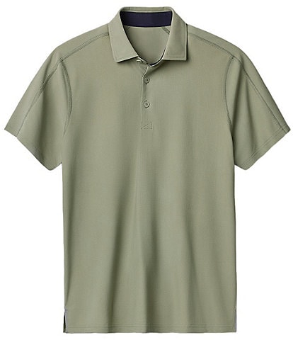 RHONE Regatta Pique Short Sleeve Polo Shirt