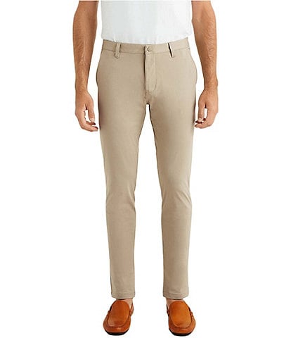 RHONE Slim Fit Flat Front Commuter Stretch Pants