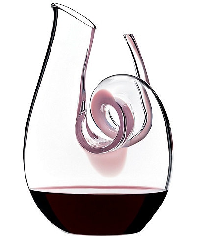 Riedel Curly Pink Crystal Mini Decanter