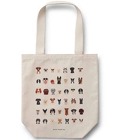 Rifle Paper Co. Dog Days Canvas Tote Bag