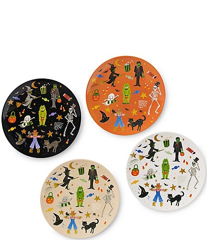 Rifle Paper Co. Halloween Parade Dessert Plates, Set of 4