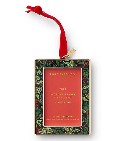 Rifle Paper Co. Holiday Willowberry Picture Frame Ornament