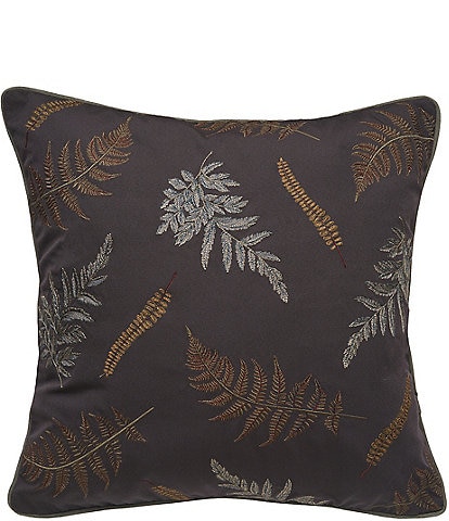 Rightside Design Embroidered Ferns Pattern Indoor/Outdoor Throw Pillow