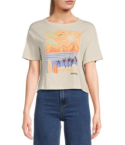 Rip Curl Calypso Cropped Graphic T-Shirt