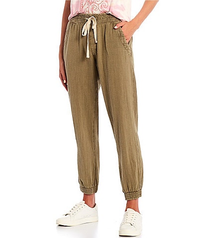 Rip Curl Classic Surf Relaxed Fit Textured Canvas Jogger Pants