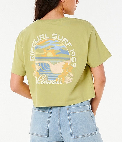 Rip Curl Dune Dancer Short Sleeve Cropped T-Shirt