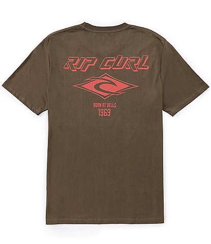 Rip Curl Fade Out Icon Short Sleeve Graphic T-Shirt