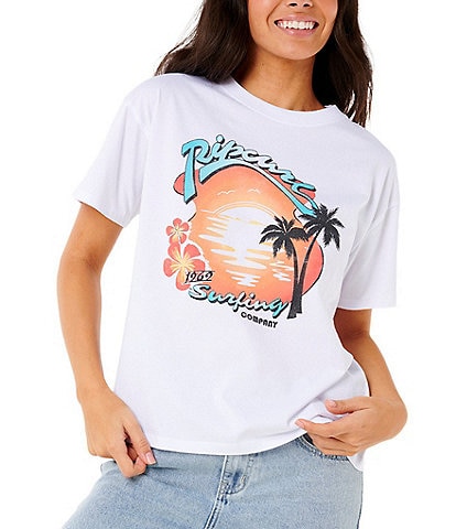 Rip Curl Neon Isles Short Sleeve Relaxed Fit T-Shirt