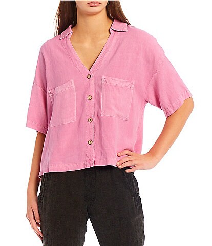 Rip Curl Premium Linen Blend Short Sleeve Shirt