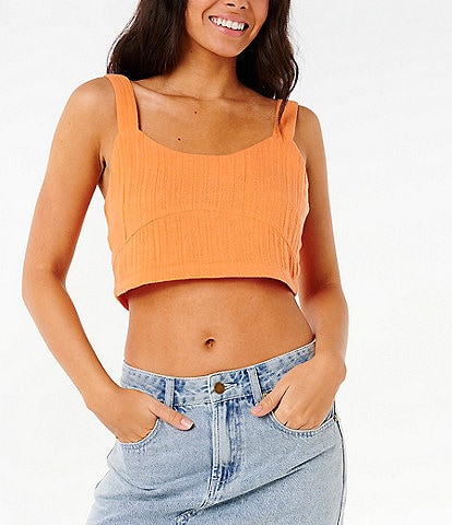 Rip Curl Premium Surf Printed Double Weave Crop Tank Top