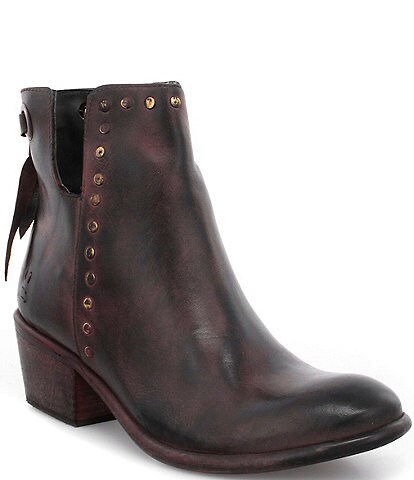 Roan Australia Stud Leather Western Chelsea Boots