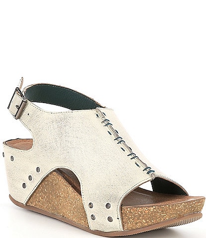 Roan Fortnight Leather Wedge Sandals