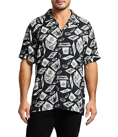 Robert Graham Full House Short Sleeve Woven Camp Shirt