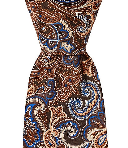 Robert Graham Paisley Print Traditional Silk Tie